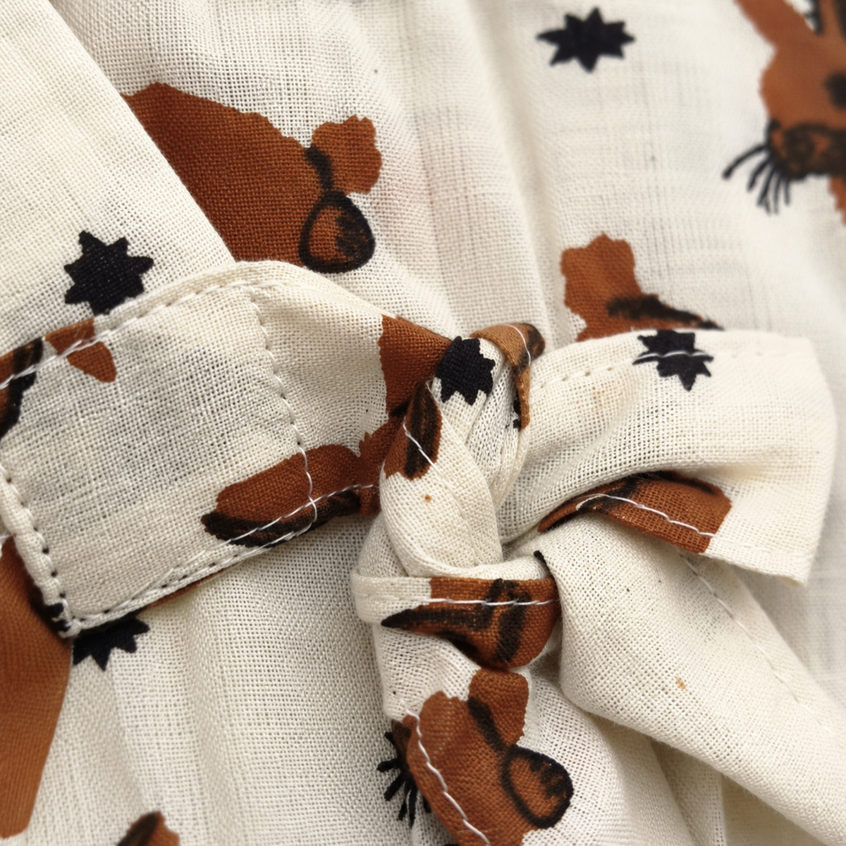 Cotton Kimono Set — Woodland Bunny