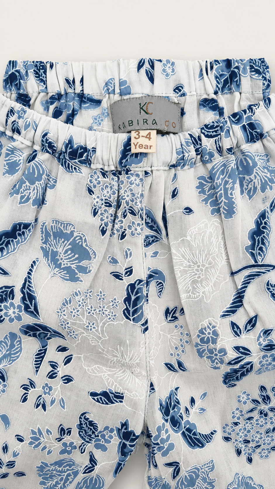 Cotton Kimono Set — Blue Floral