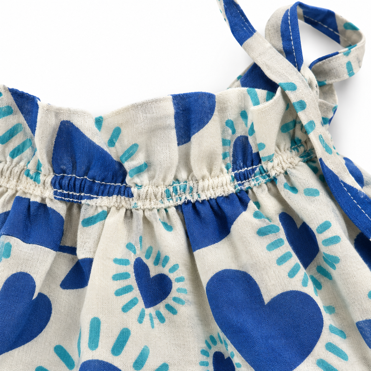 Tiered Cotton Frock — Heart & Bunny