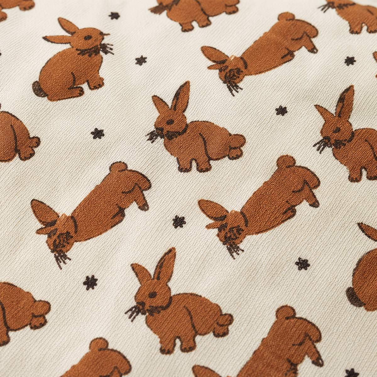 Heart Quilted Baby Mat — Woodland Bunny