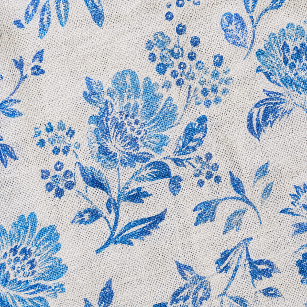 Heart Quilted Baby Mat — Blue Floral