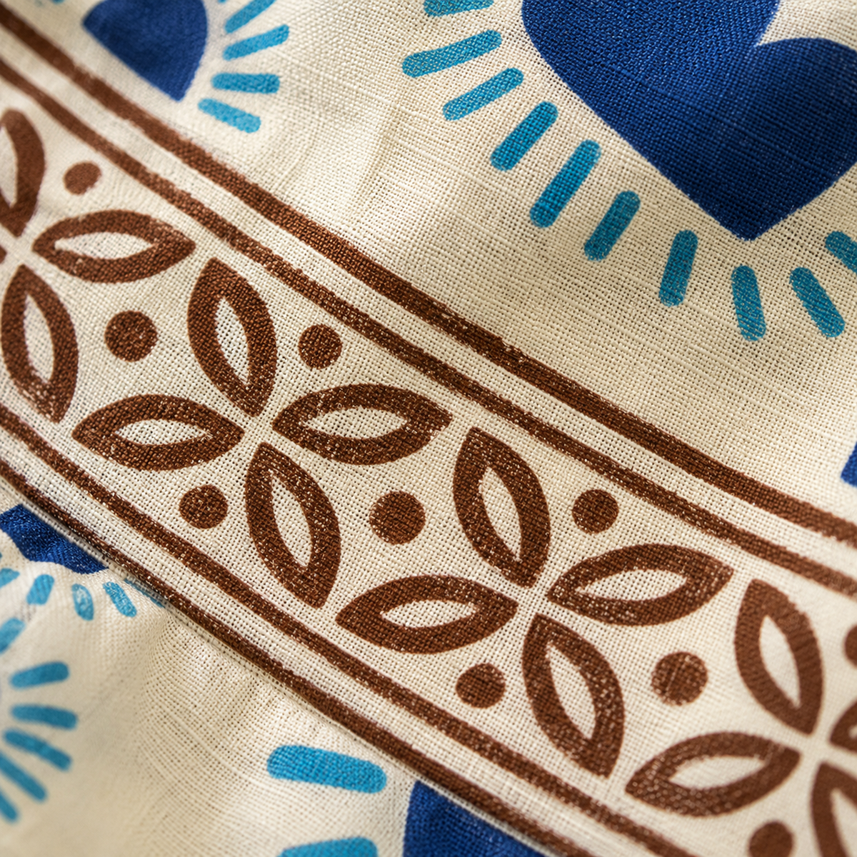 Cotton Kimono Set — Blue Heart