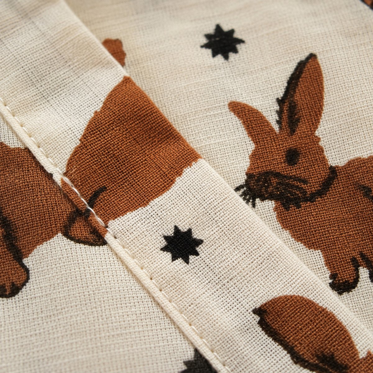 Cotton Kimono Set — Woodland Bunny