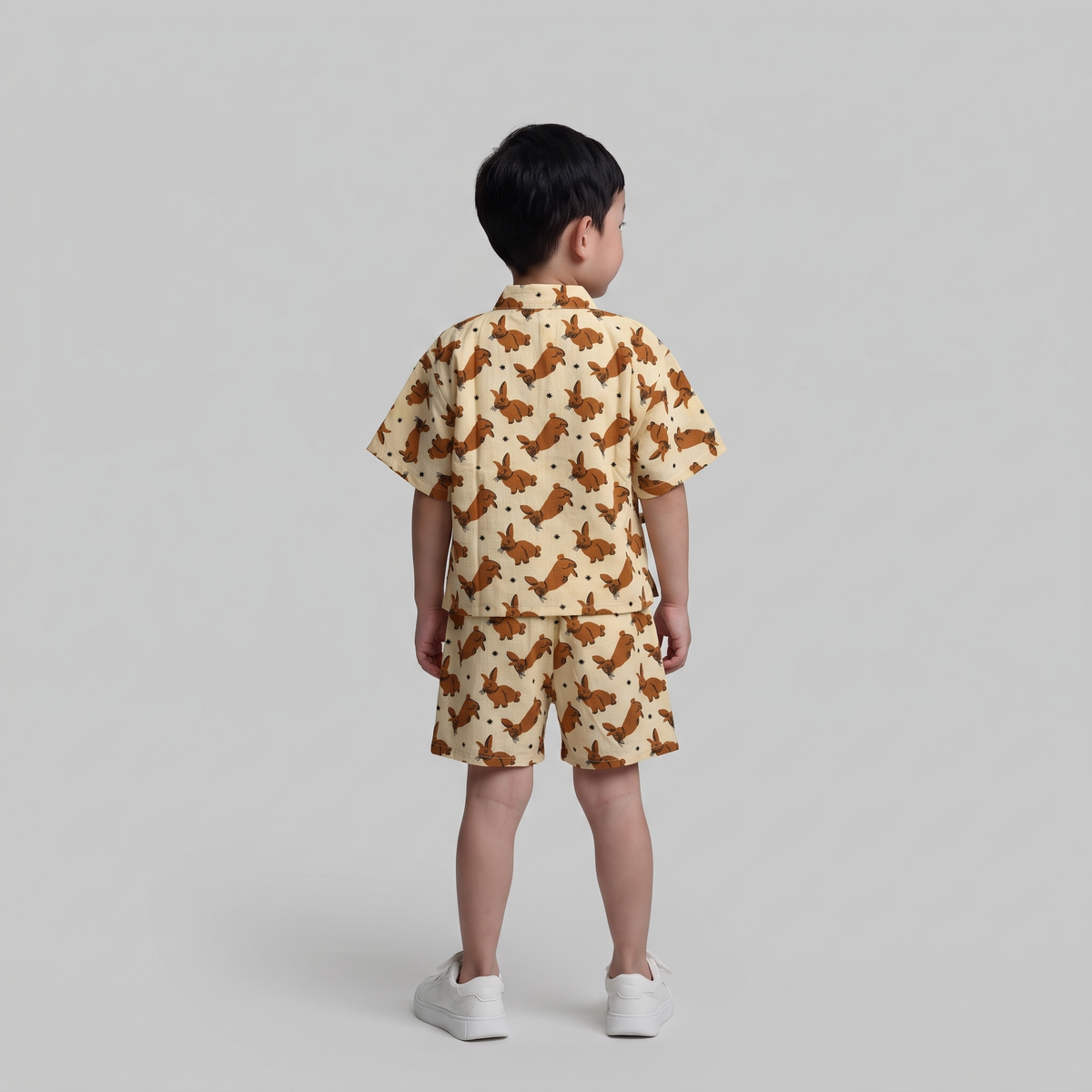 Cotton Kimono Set — Woodland Bunny