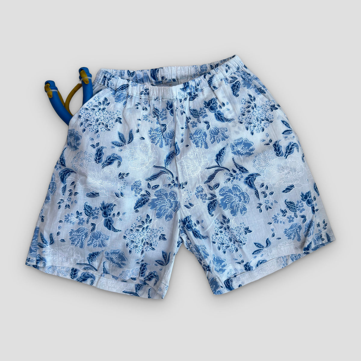 Cotton Co-Ord Set in Blue Floral, real photo