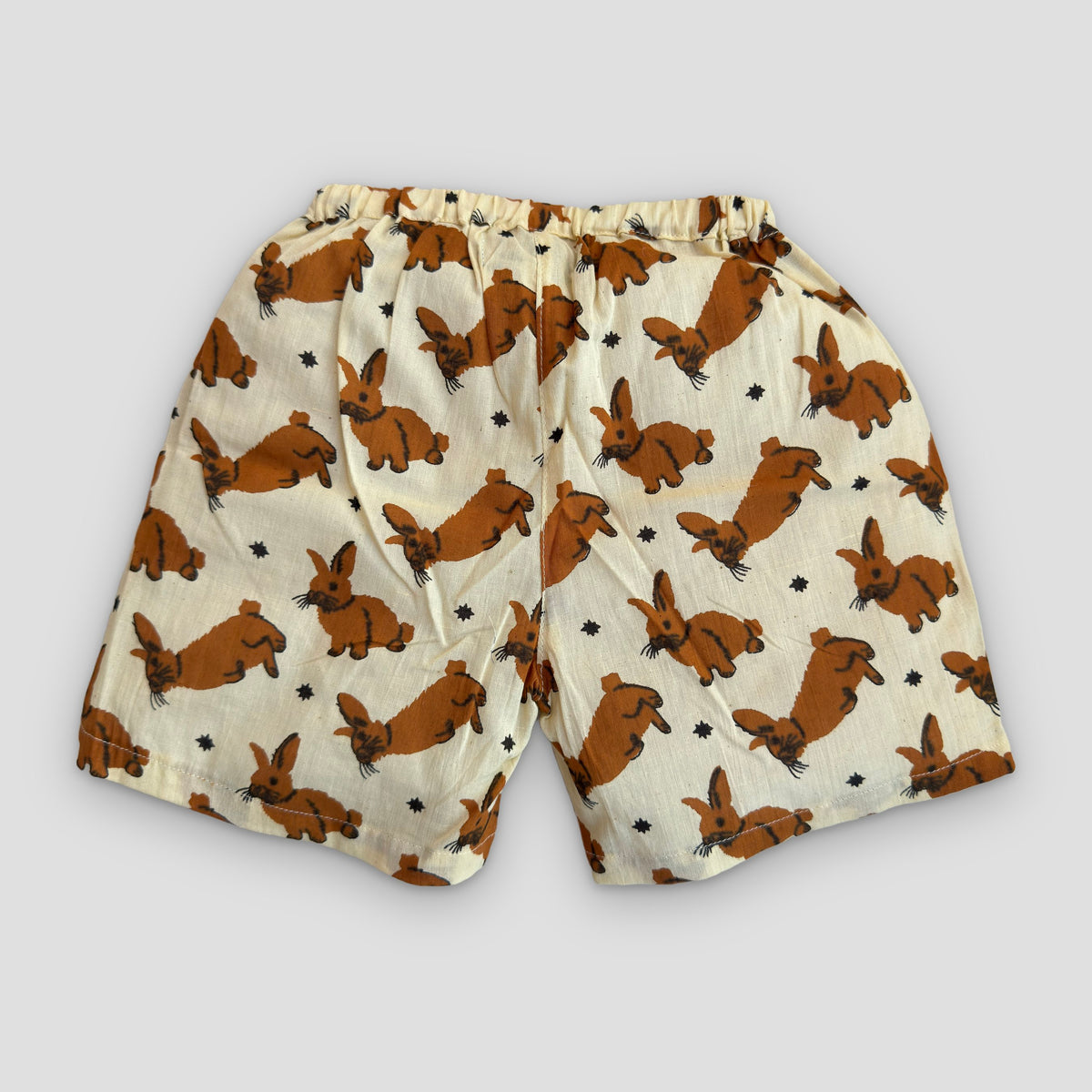 Cotton Kimono Set in Woodland Bunny, real photo